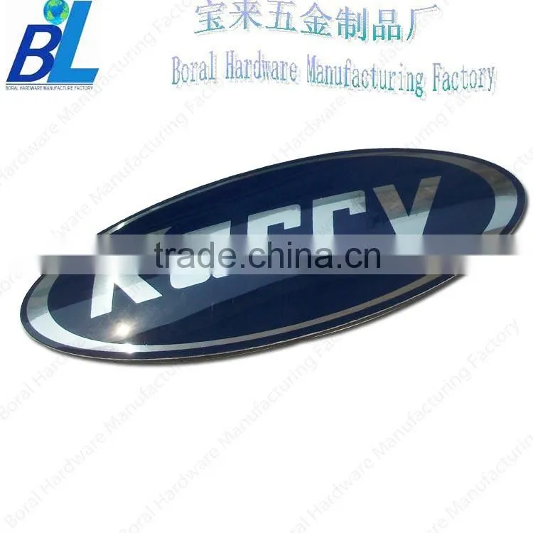 Top quality aluminum printed car name badges