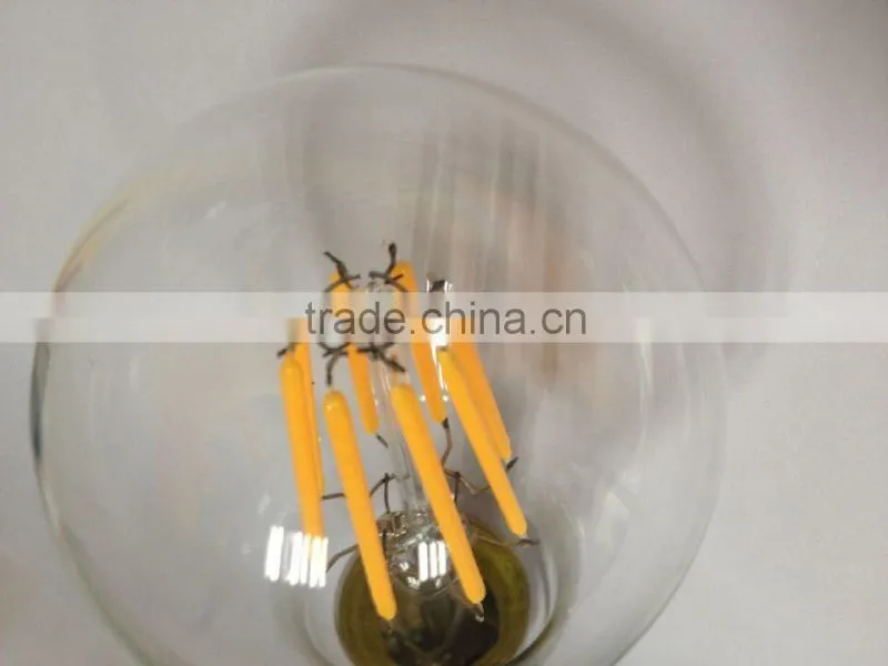 for America 110V E26 led filament bulb dimmable clear glass ETL A60 led filament bulb lights lamp energy star wam white