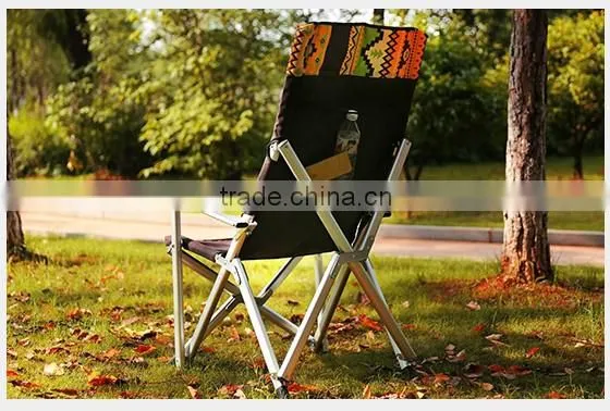folding outdoor fishing aluminum armrest chair with EN581-1&-2