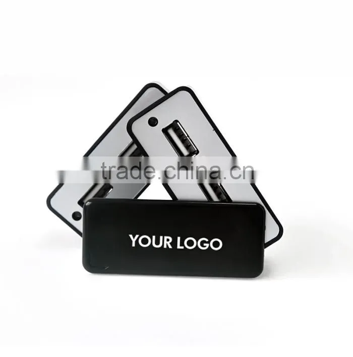 Magic foldable 4 port usb hub with customized logo as promotional gift