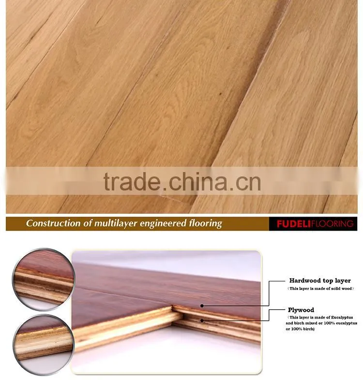Great Quality AB grade IAF Certified Classic design engineered hardwood flooring
