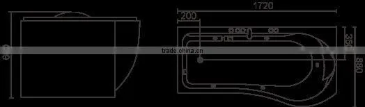 massage bathtub(massage tub,hot tub)WS-004