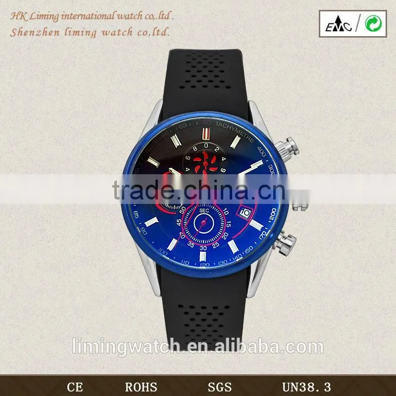 2015 new fashion mens wrist multifunction watch