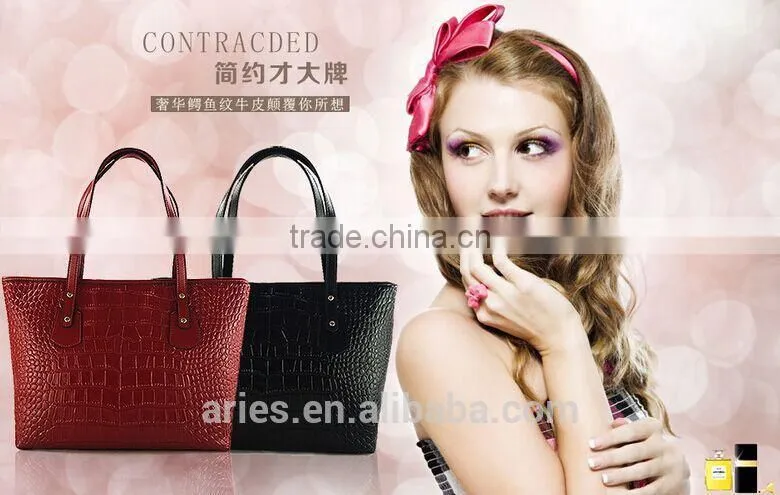 015 super hot selling lady bag, lady hand bag, Beautiful genuine leather shoulder bag