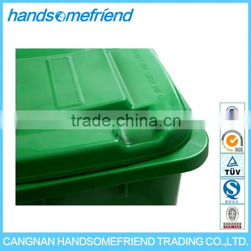 100L plastic trash cans with lids,outdoor trash can,garbage can