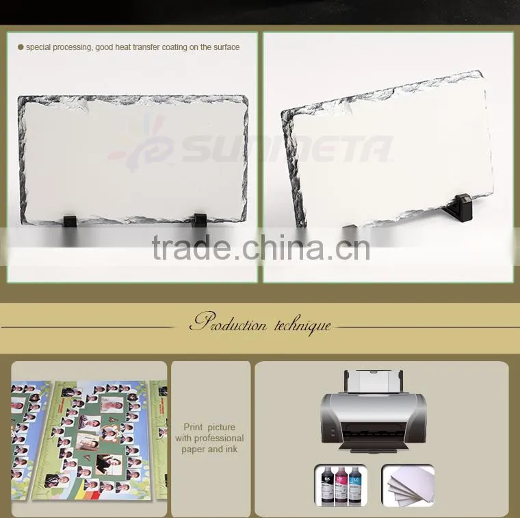 Sunmeta 3D heat press transfer sublimation rock photo SH15 22*12cm
