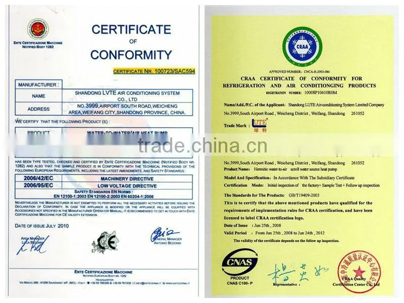 CE, ISO Certificate Vertical Type Air Handling Unit For Central Air Conditioning (7-60KW Cooling Capacity )