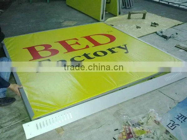 Wall Mounted Outdoor Advertising Light Sign