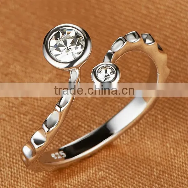 High quality fashion sterling silver CZ ring
