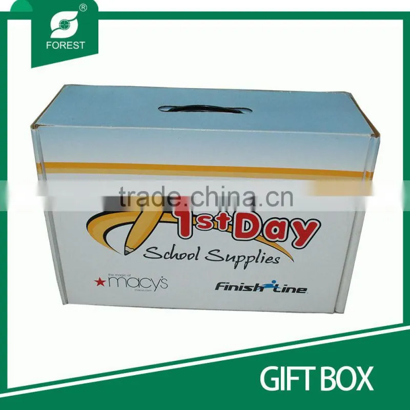 CMYK FULL COLOR OFFSET PRINT FOLDABLE CORRUGATED GIFT PAPER BOXES FOR ARCHIVE PACKAGING