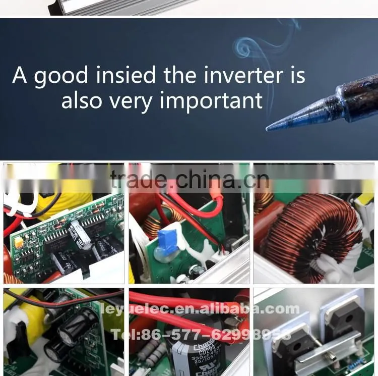 CE RoHS approved OPIP-1000w DC12v to AC 110v/220v good quality high frequency inverter sine wave used for household appliances