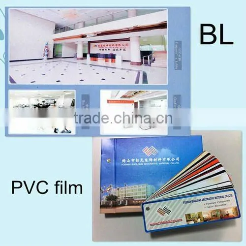 Self adhesive wood grain vinyl film