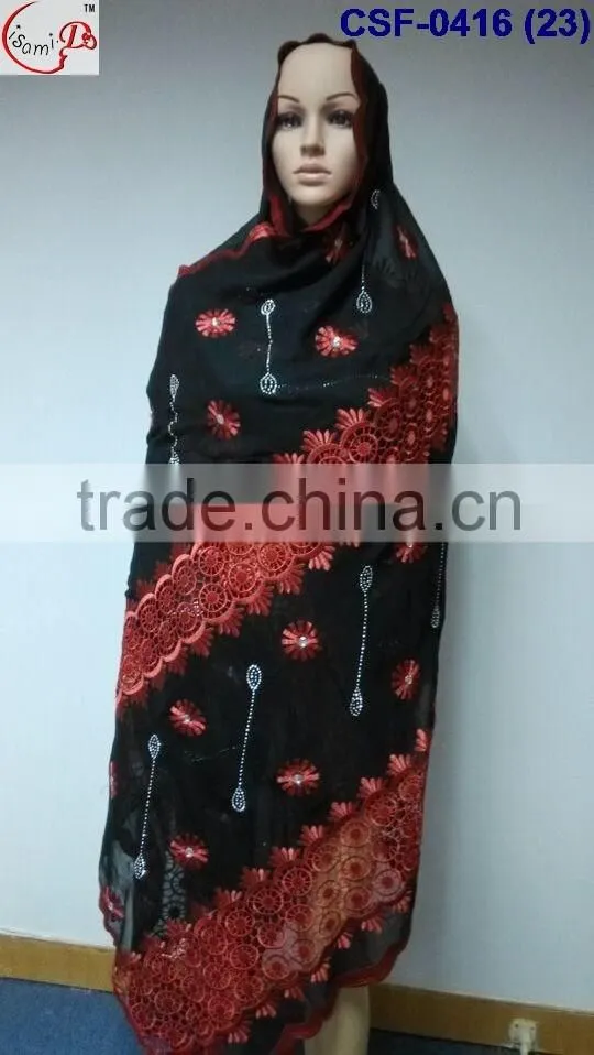 CSF-0416-3 Hot sell top grade high quality muslim hijab scarf for women