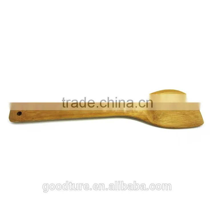 Bamboo Oblique Pancake Turner Spatula Scraper Cooking Utensil