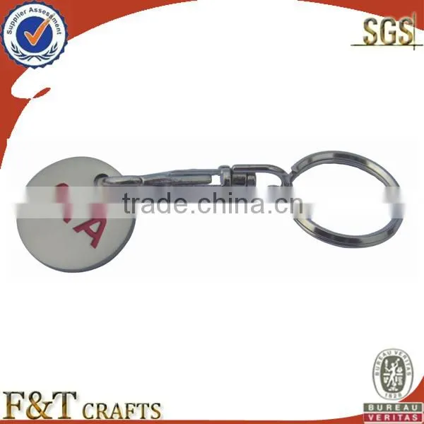 factory metal custom trolley token coin keychain