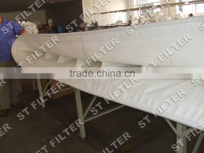 rubber industrial bag filter,antistatic Water oil repellent filter bag