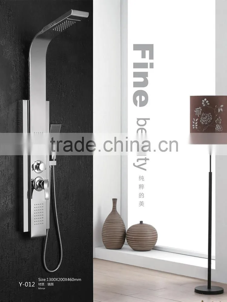 bathroom designs mirror finished column set shower panel Y-012