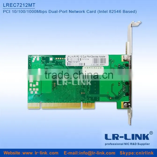 LREC7212MT Intel 82546 Chipset PCI 2 Dual Port RJ45 Gigabit Ethernet LAN Card