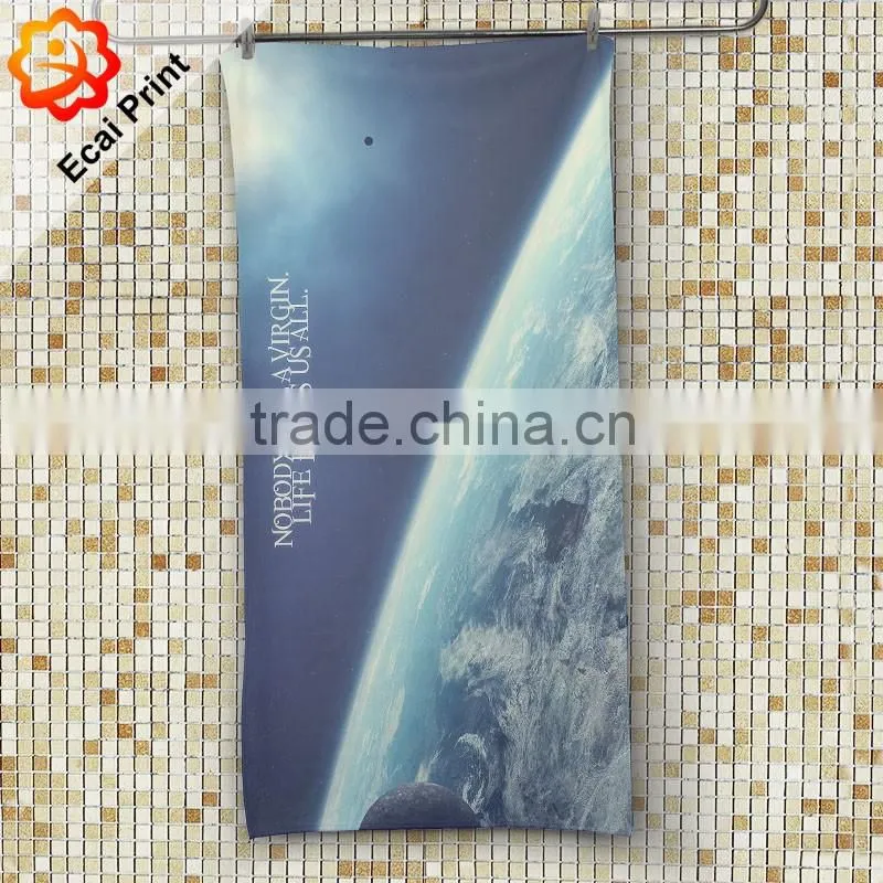 2016 high quality customize printed micro fiber hotel towel