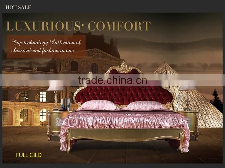 luxury classic bedroom furniture -leaf filding bed