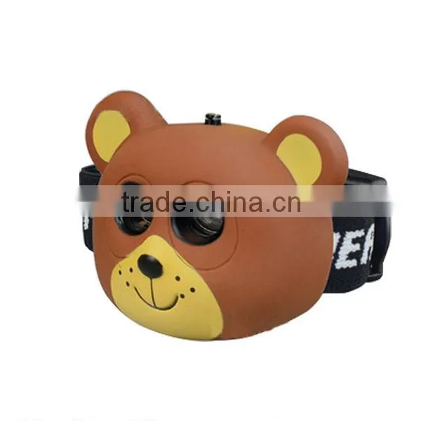 Promotional gifts animal headlight led plastic headlamp