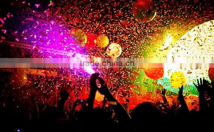 1200W stage equipment color paper big confetti blower machine with flight case