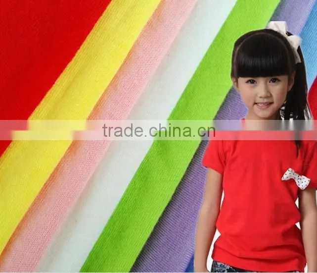 China wholesale 100 cotton jersey knit fabric for children T shirt