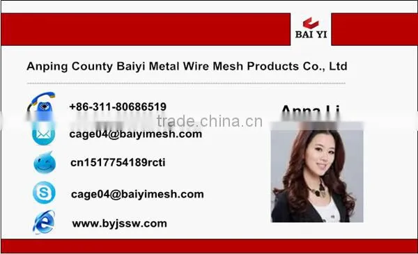 BAIYI Mesh Company Rabbit Cage Industrial Sale A-Type &H-Type Low Carbon Steel Wire Cage