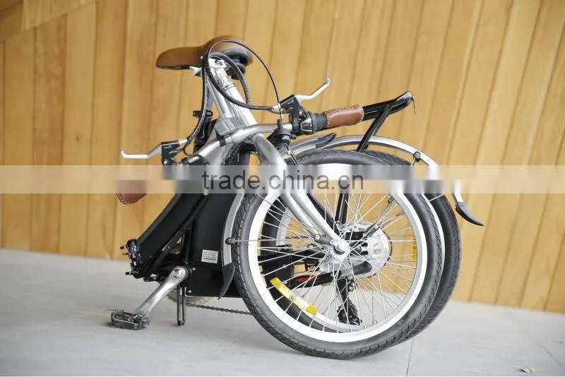hot sale!CE /EN 15194 mini folding e-bicycle,indoor e-bicycle for kids/adult,folding e-bicycle handlebar stem