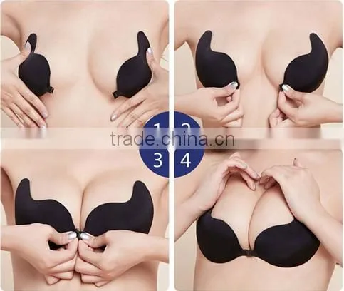 Wholesale Hot Selling Push Up Invisible Silicone Strapless Bra