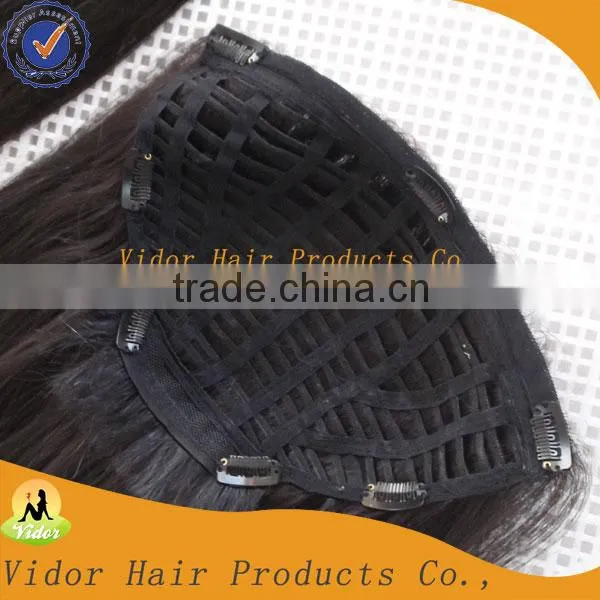 OEM Piano Color Human Hair Half Wig