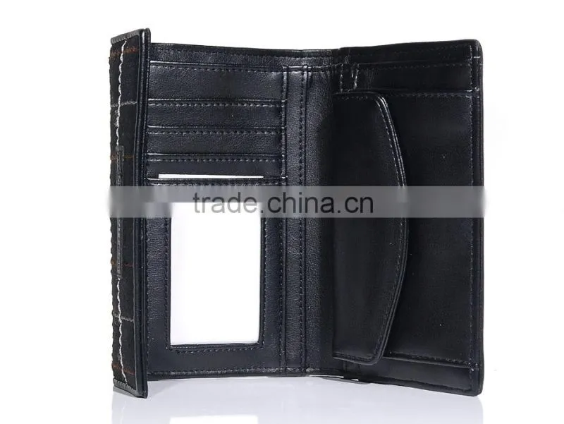 2015 Customized new fashion high quality women wallet leather