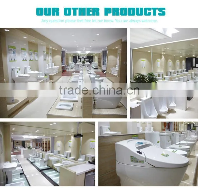 Wall hung ceramic toilet and P-Trap sanitary ware European Toilet flushometer toilet bowl