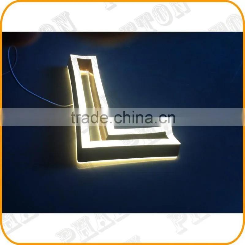 hot selling face lit and halo lit LED acrylic sign