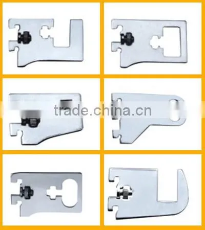 Slot fitted square pipe support bracket
