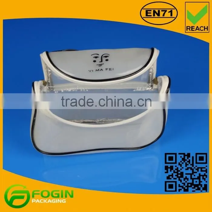 pvc ziplock custom printing cosmetic bag packaging