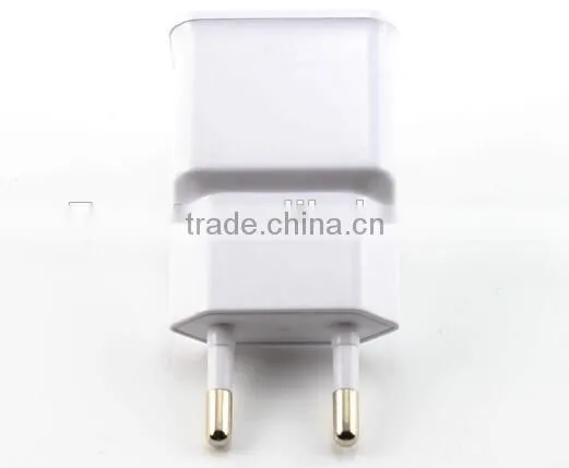 5V/2A EU Plug Dual USB Wall Charger Mobile Travel Charger for Samsung/iPhone/iPad