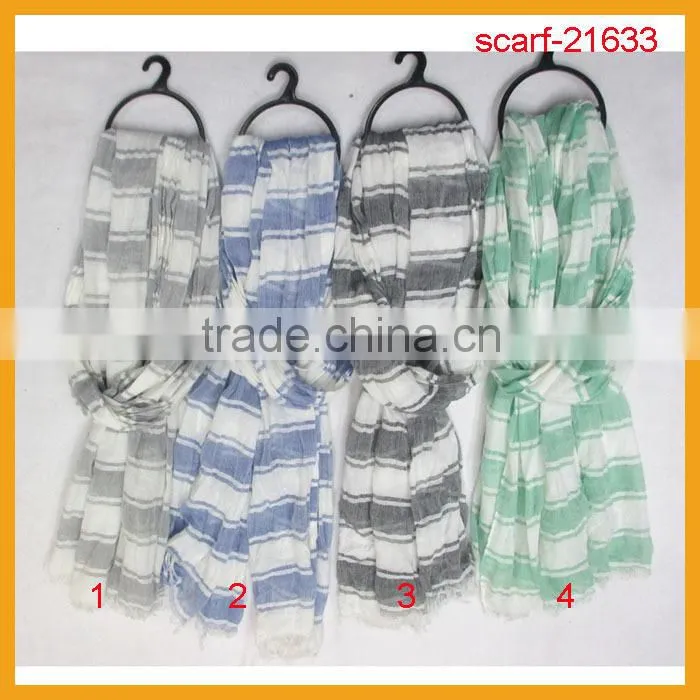 hot sale 100% acrylic stripe scarf