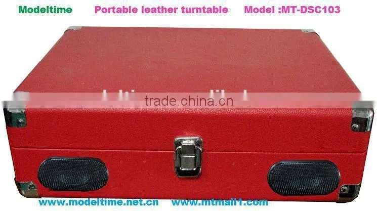 Popular portable leather turntable