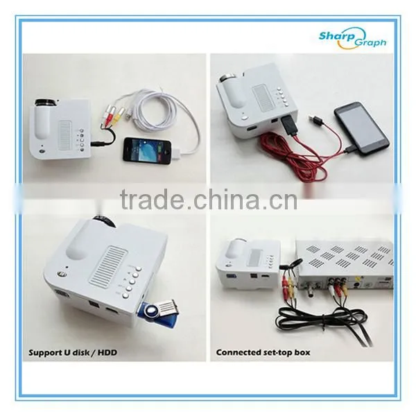 Wholesale UNIC Mini Handy Ultra HD LED Multimedia 720p Projector UC28+ Home Theater Beamer