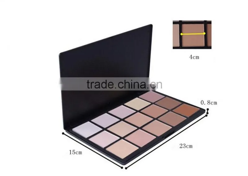 Mineral makeup face pressed powder ,15color makeup pressed powder palette