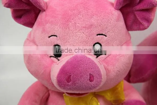Luckiplus Hot Sale First Class Adorable Pink Pig Family Safe Technology Toy For Kids