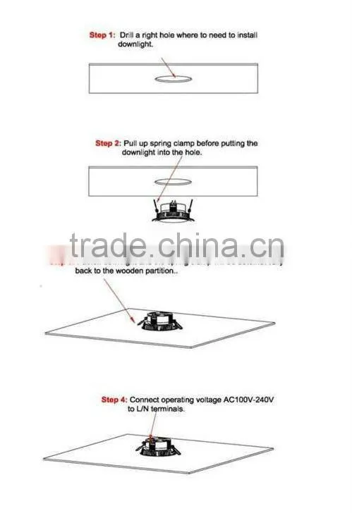 High brightness 24W downlight led