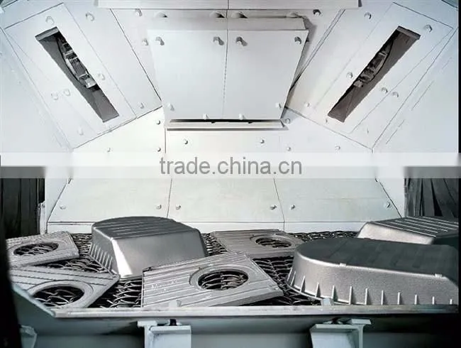 Wire mesh belt wheel blasting machines