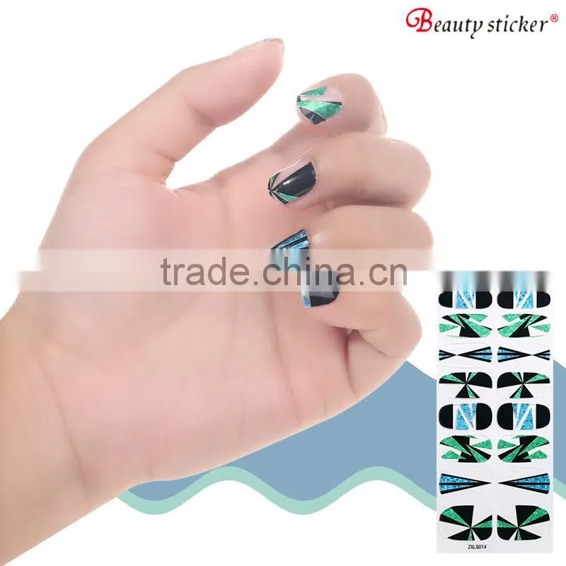 China Supplier Wholesale Polish Nail Wraps Self-adhesive Nail Wraps
