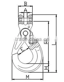 FMR1006 G100 European Type Clevis Self-locking Hook