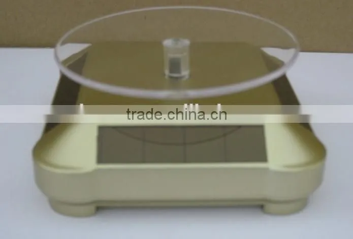 ight quality products lotus solar rotating cell phone accessory display stand,display turntable,better to show your products!
