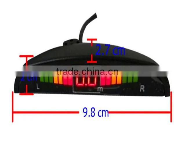 4 Sensors system 12V car LED Display Parking Reverse Backup Radar kit + retail box