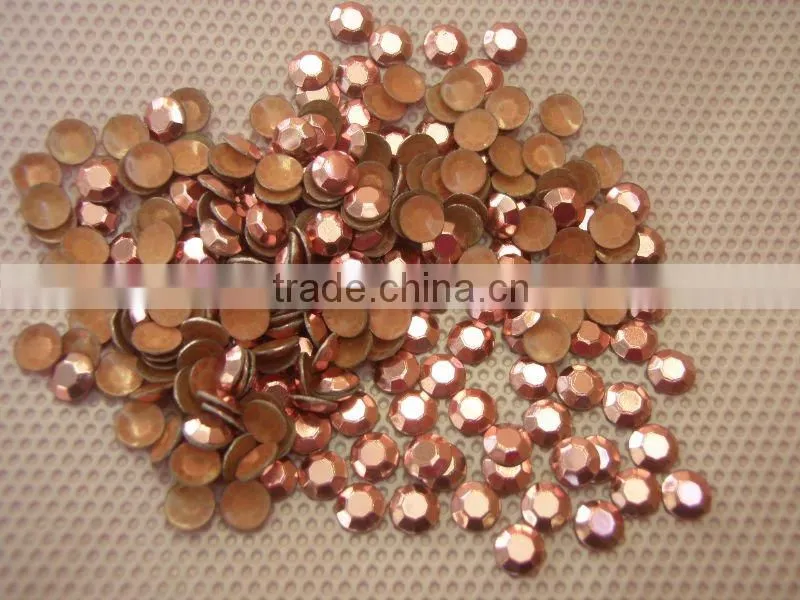 korean quality hot fix rhinestuds ,iron-on rhinestuds, Lt pink color