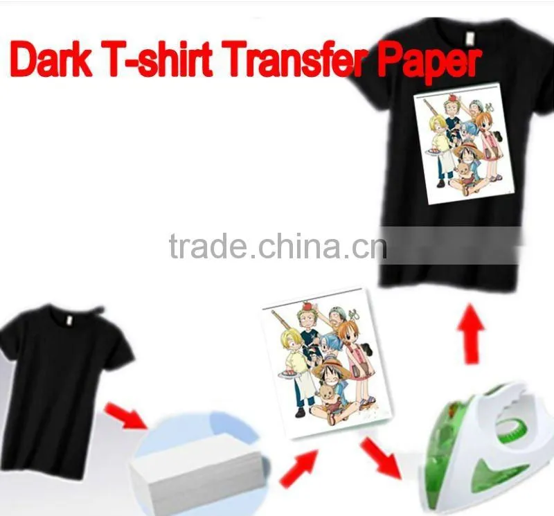 Dark color T shirt transfer paper/Heat transfer paper for inkjet printer